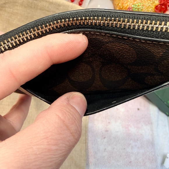 Coach Black and Metallic Wristlet - Picture 7 of 10